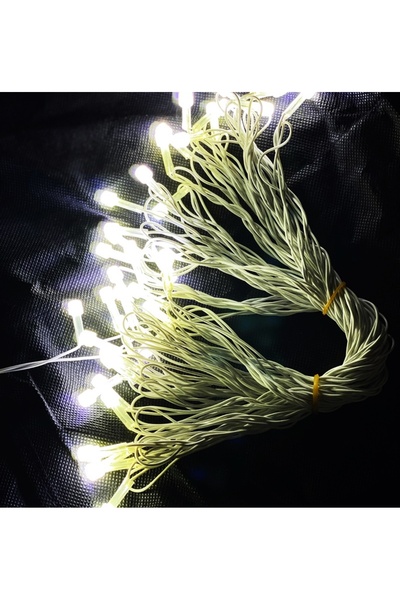 gaman Yılbaşı Aydınlatması 10 Metre 220 Vold Sabit Aydınlatma 38 LED Işık- Fişli