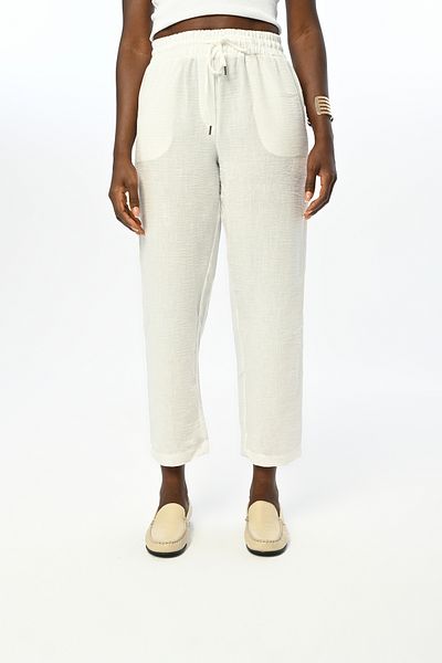 Orfeo Negro ΓΥΝΑΙΚΕΙΑ ΛΑΣΤΙΧΙΚΗ ΜΕΤΑΞΗ CASUAL FIT ΜΟΝΟΧΡΩΜΑ ΠΑΝΤΕΛΟΝΙ