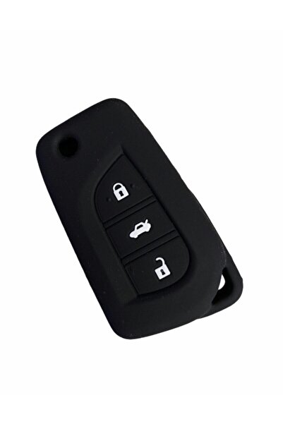 İKTUNING غطاء مفتاح سيليكون لتويوتا كورولا أوريس أفينسيس