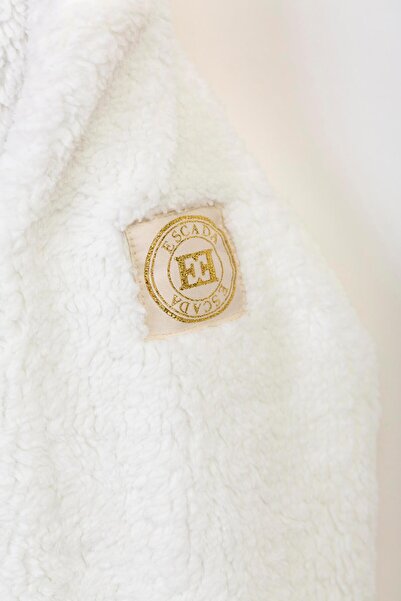 Escada Düğmeli Polo Yaka Peluş Çocuk Ceket