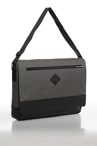 Bagorama Pıng Unisex 15 Inch Laptop, Çapraz Ve Omuz Postacı Çantası - Füme