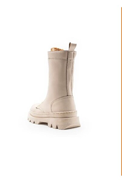 Parparastil Suya Dayanıklı Bağcık ve Fermuarlı İçi Tüylü Çocuk Bot