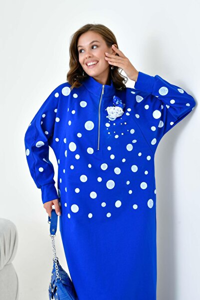 FTZ WOMEN Női kétszálas ruha Saks Blue 30902