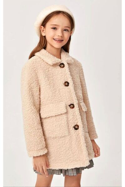 HC Kids Wear Palton de pluș pentru fată