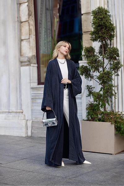 ELF PRIVE Anthracite Premium Casual Abaya