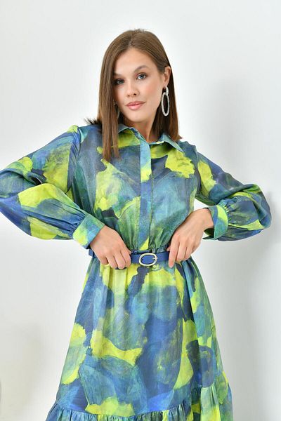 FTZ WOMEN Rochie de damă cu model galben 30852