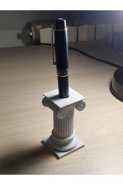 Cadde 3D Suport pentru stilou în formă de coloană - Cadou - Organizator de birou - Suport pentru stilou