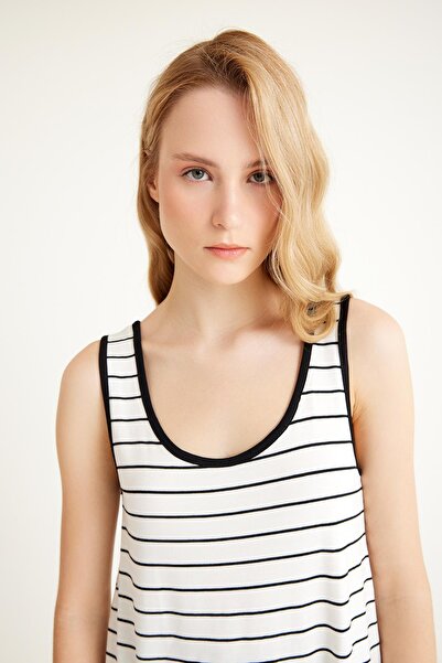 COTENCONCEPT Βασικό βαμβακερό μπλουζάκι με χοντρές τιράντες σε γραμμή Α