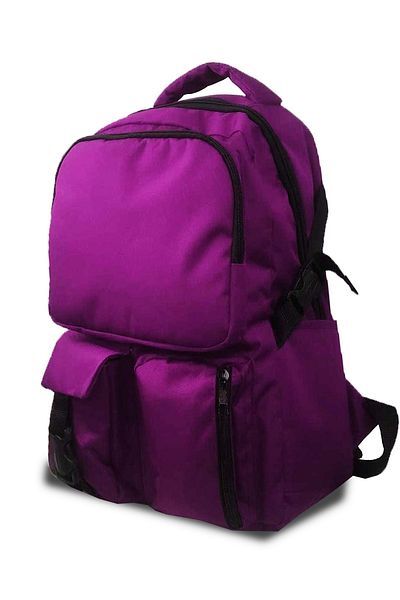 Bagorama Bullet Unisex Laptop με τσέπη, Camping, Casual και Σχολικό Σακίδιο - Μωβ