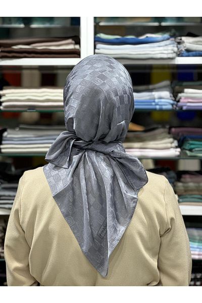 PİRAMİT Jacquard Checker Scarf