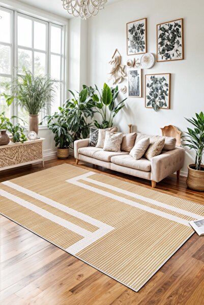 West Home Bohemian Washable Non-Slip Base Stain Resistant Living Room Carpet ...