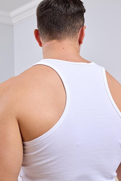 darkzone Men's White Athlete Undershirt