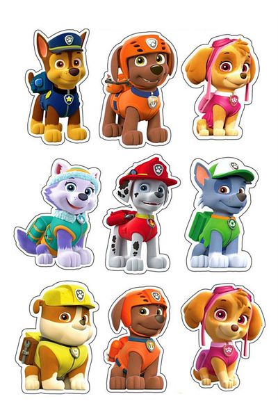 Sticksy Paw Patrol Stickerphone Laptop Notebook Tablet Notebook Flask Sticker Sticker St666