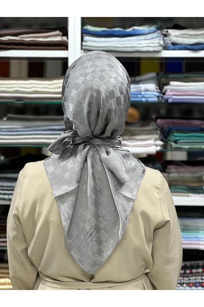 PİRAMİT Jacquard Checker Scarf