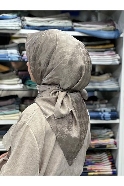 PİRAMİT Jacquard Checker Scarf