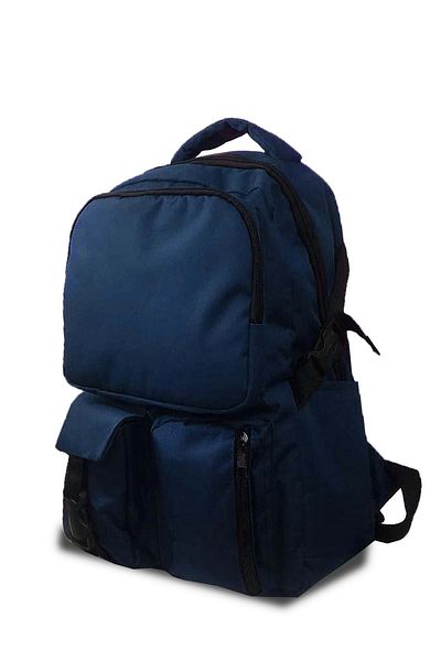 Bagorama Bullet Unisex Laptop Pocket, Camping, Casual και Σχολικό Σακίδιο - Navy Blue