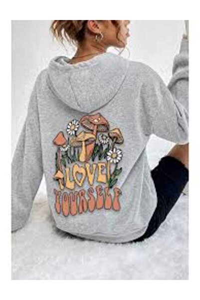 KOZİA OUTDOORS سويت شيرت مطبوع كبير الحجم للجنسين من مالكوتشبي