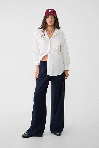 Stradivarius Long Draped Stylish Pants