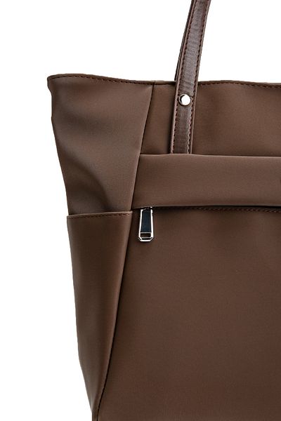 minebag Geantă de umăr Devin pentru femei - țesătură parașută, maro