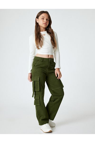 Koton Cotton Cargo Jeans - zsebrészlettel