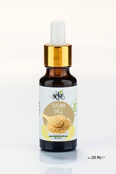 SEKE Soğuk Sıkım Yerli Susam Yağı Damlalıklı Cam Şişe