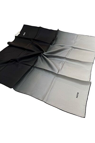 Aker Eșarfă de mătase - 7656713-911 Negru Gri Twill - Gradient