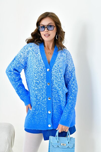 FTZ WOMEN Cardigan de damă albastru 20941