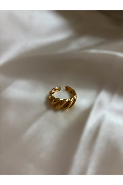 Lotus Çelik gold yüzük