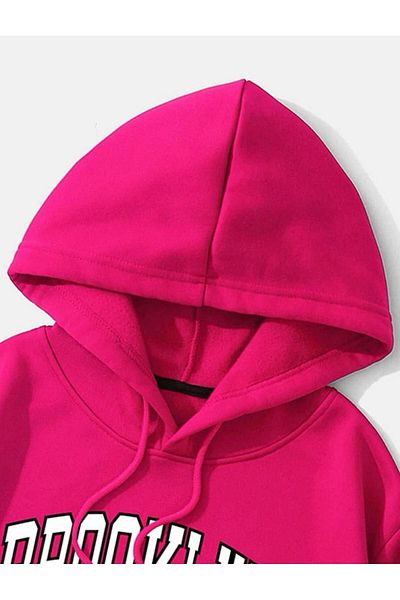 MOONBULL Μπλούζα με κουκούλα με κουκούλα Brooklyn Printed Unisex Oversize