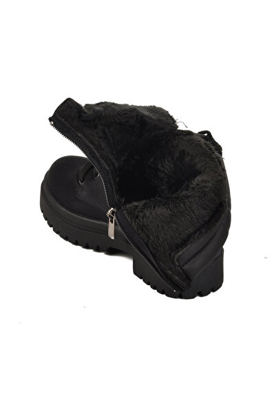 WALKWAY Παιδικές μπότες Parpat 25K-F Black Emerald με γούνα στο εσωτερικό