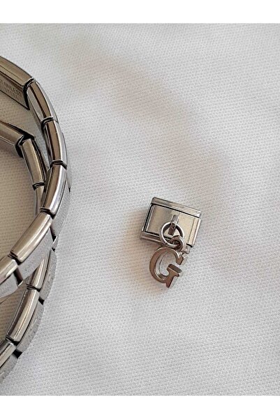 bijoux uniques سحر إيطالي من الفولاذ بحرف G