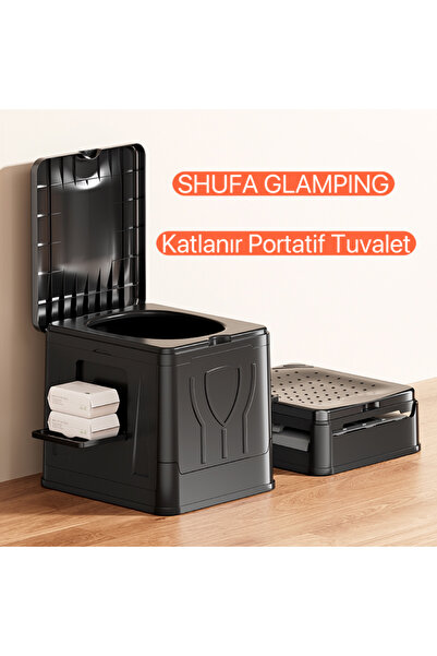 SHUFA Katlanır Portatif Kamp Tuvalet. Tekne Ve Karavan Tuvaleti. - Büyütülmüş Boyut