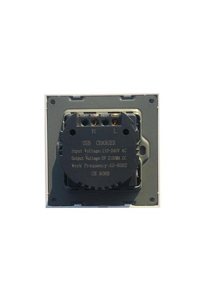 KEEPRO Usb Wall Mounted Socket 2 Port Usb 2.0 Socket 5v 2100ma