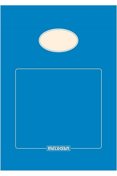 STOREMAX A5 Cardboard Cover Memo Pad, Mediterranean Series, 80 Sheets, Plain, Blue Mhmt 1053513
