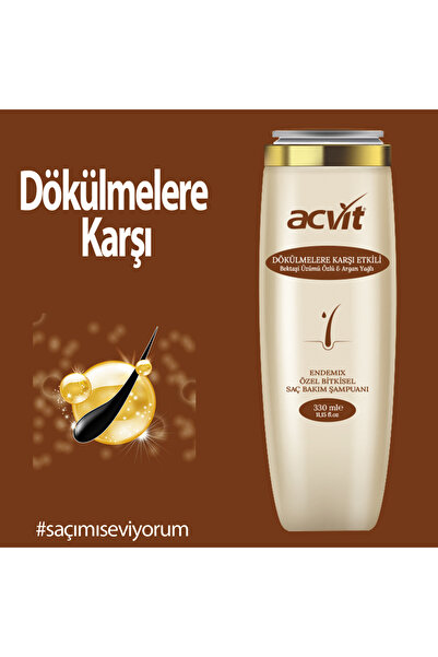 Acvit Dökülmelere Karşı Bektaşi Üzümlü & Argan Yağlı Özel Bitkisel Şampuan - 330 ml