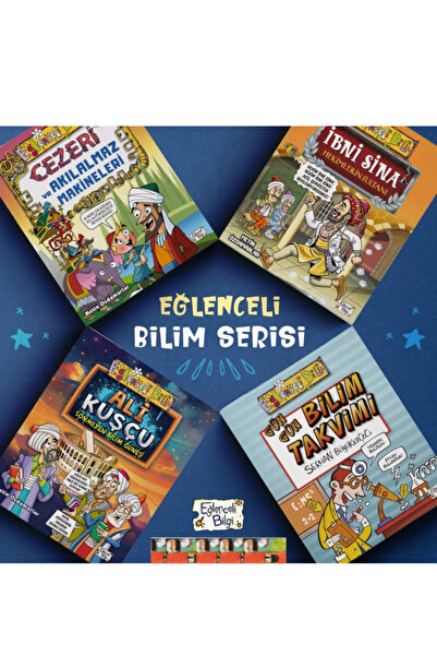 Eğlenceli Bilgi Yayınları 5.6.7.SINIF-İbni Sina Hekimlerin Sultanı,Gün Gün Bilim Takvimi,Cezeri Akılalmaz Makineleri,Ali Kuşçu