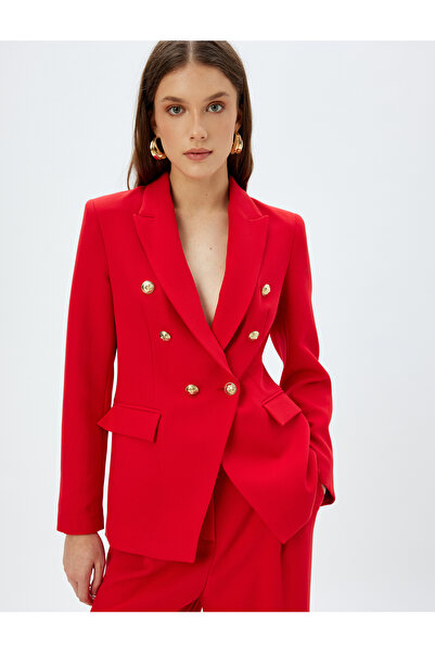 Koton Kétsoros blézerkabát aszimmetrikus szabással és gombokkal