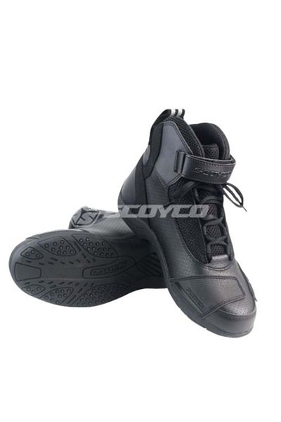 Scoyco Mt015 Protected Black Short Motorcycle Boots