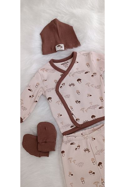 Necix's Valentina Reported Newborn Baby Boy 5-Piece Bodysuit Set Hospital Release