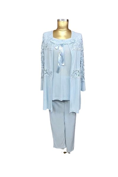 Tuba Collection Triple Pajama Set Blue -7510