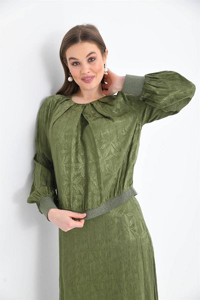 FTZ WOMEN Women's Leopard Pattern Jacquard Suit Khaki 30444