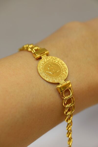 Yenigün Kuyumculuk 22 Ayar Çeyrek Altınlı 14 Ayar Altın Samanyolu Bileklik