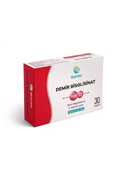 Nutries Demir Bisglisinat 30 Kapsül