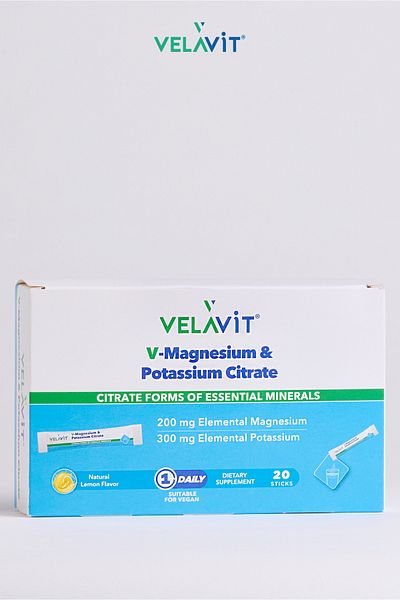Velavit Magnesium and Potassium Citrat - V-Design