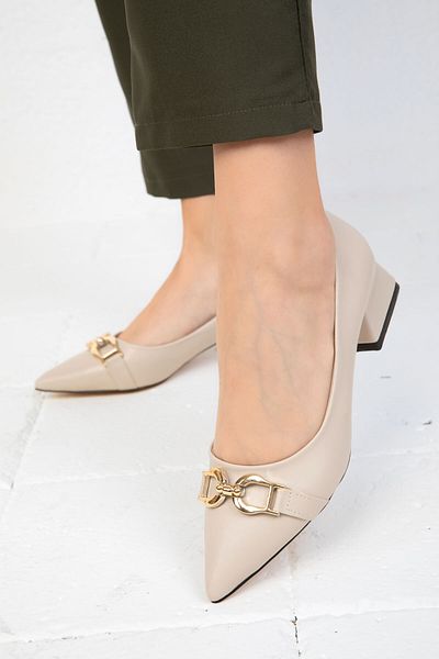 SOHO 19546 Model Beige Classic dámské boty na podpatku