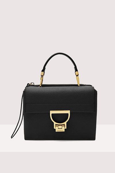 Coccinelle Coccinelle Arlettis Schwarze Leder Handtasche E1MD555B701001