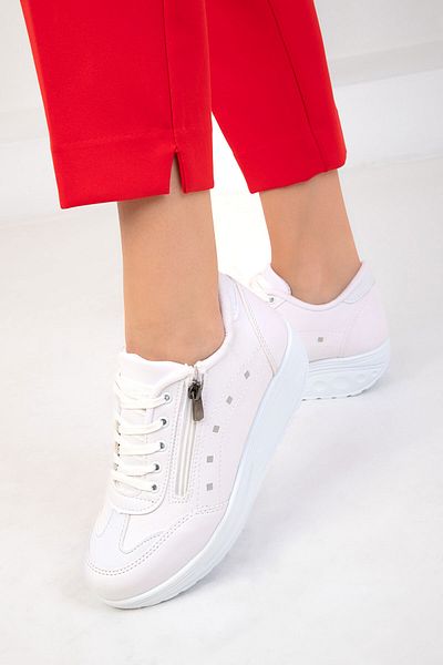SOHO Weißer Damen-Sneaker, Modell 1968