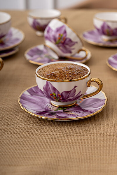 Emsan Arya 6 Kişilik Kahve Fincan Takımı 80 ml