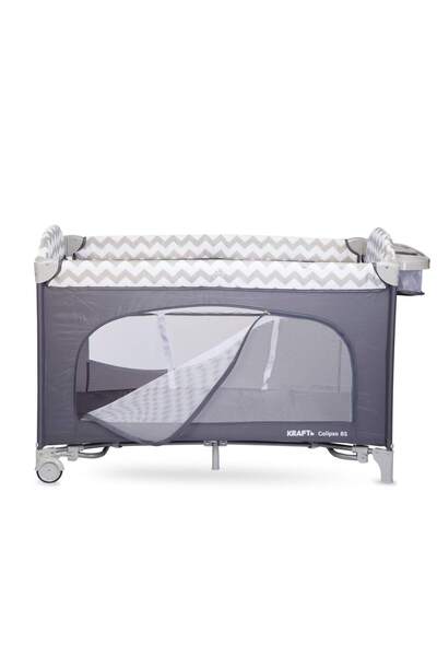 Kraft Calipso Bedside Anne Yanı Oyun Parkı 70x120 cm Dark Grey