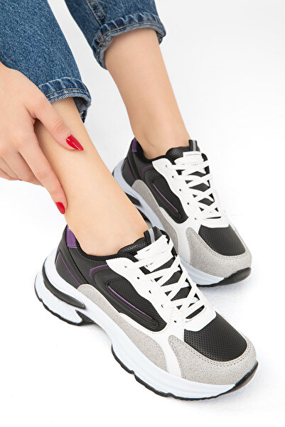 SOHO Dámské tenisky 19686 – ledově černá fialová